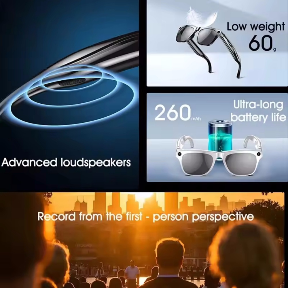 Intelligente Brille, KI-Kamera – Smart Glasses Lens Bewertung und Preis