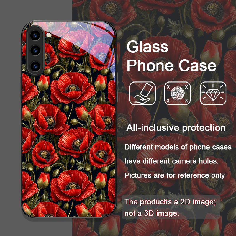Retro Mohnblumen-Blütenmuster  – Samsung Galaxy S24 Bewertung und Preis