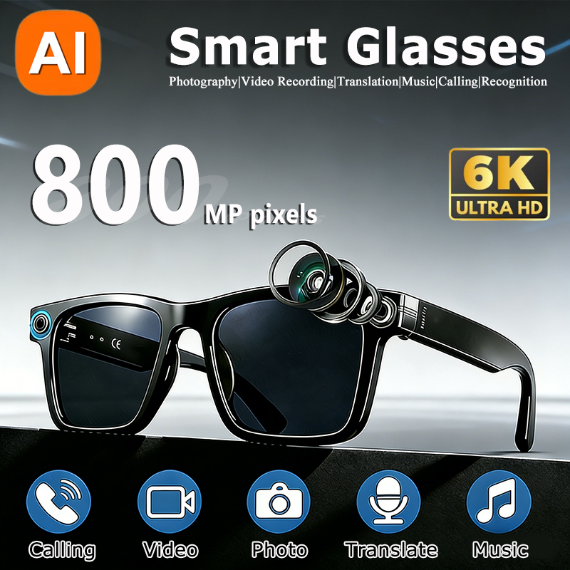 6K HD KI-Kamerabrille 800MP Ph – Smart Glasses Lens Bewertung und Preis